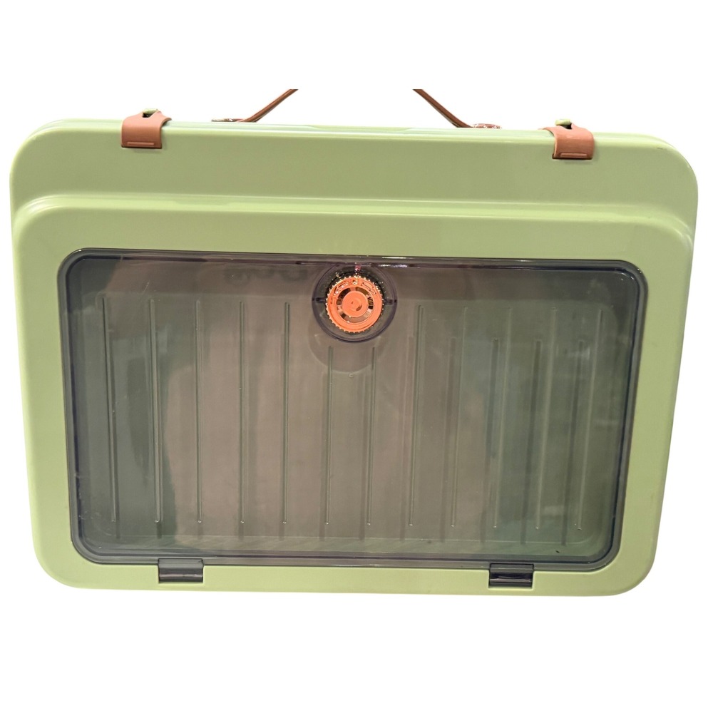 Retro Portable Document Organizer Box Multi Layer File Storage Case Briefcase
